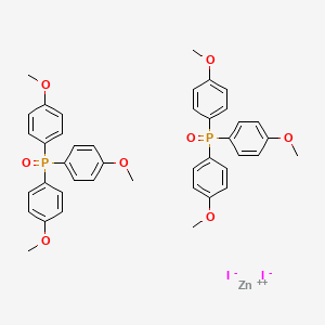 molecular formula C42H42I2O8P2Zn B14435001 zinc;1-bis(4-methoxyphenyl)phosphoryl-4-methoxybenzene;diiodide CAS No. 74039-83-1