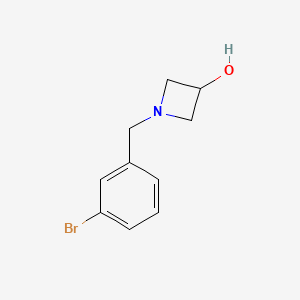 molecular formula C10H12BrNO B1443501 1-[(3-Bromophenyl)methyl]azetidin-3-ol CAS No. 1343937-88-1