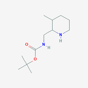 molecular formula C12H24N2O2 B1443502 tert-butyl N-[(3-methylpiperidin-2-yl)methyl]carbamate CAS No. 1339895-15-6