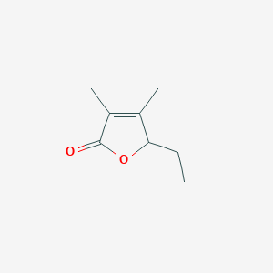 molecular formula C8H12O2 B14435028 5-Ethyl-3,4-dimethylfuran-2(5H)-one CAS No. 79379-60-5