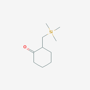 molecular formula C10H20OSi B14435062 Cyclohexanone, 2-[(trimethylsilyl)methyl]- CAS No. 75142-63-1