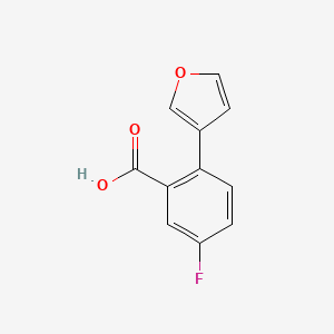 molecular formula C11H7FO3 B1443507 5-Fluoro-2-(furan-3-yl)benzoic acid CAS No. 1339173-68-0
