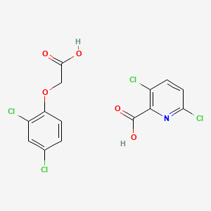 molecular formula C14H9Cl4NO5 B14435071 Lontrel 205 CAS No. 79636-51-4