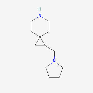 molecular formula C12H22N2 B1443508 1-(Pyrrolidin-1-ylmethyl)-6-azaspiro[2.5]octane CAS No. 1339519-58-2