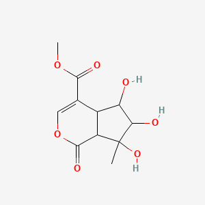 molecular formula C11H14O7 B14435088 Posoquenin CAS No. 75853-66-6