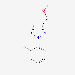 molecular formula C10H9FN2O B1443509 [1-(2-fluorophenyl)-1H-pyrazol-3-yl]methanol CAS No. 1482422-89-8