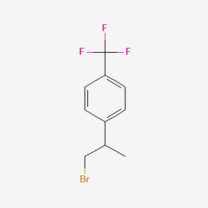 molecular formula C10H10BrF3 B1443510 1-(1-Bromopropan-2-yl)-4-(trifluoromethyl)benzene CAS No. 1494712-94-5