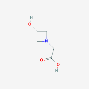 molecular formula C5H9NO3 B1443512 2-(3-Hydroxyazetidin-1-yl)acetic acid CAS No. 1341517-51-8