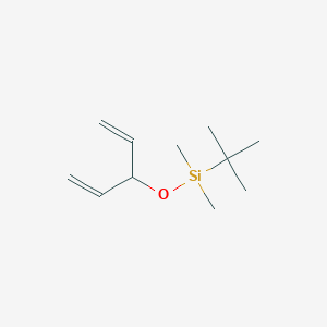molecular formula C11H22OSi B14435143 Silane, (1,1-dimethylethyl)[(1-ethenyl-2-propenyl)oxy]dimethyl- CAS No. 82865-59-6