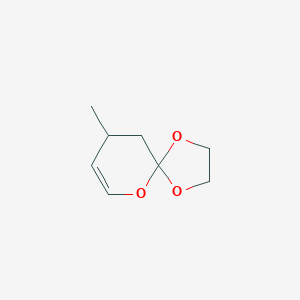 molecular formula C8H12O3 B144352 9-Methyl-1,4,6-trioxaspiro[4.5]dec-7-ene CAS No. 127445-91-4