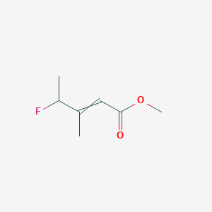 molecular formula C7H11FO2 B14435223 Methyl 4-fluoro-3-methylpent-2-enoate CAS No. 77163-71-4