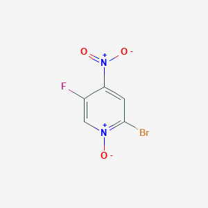 molecular formula C5H2BrFN2O3 B1443523 2-Bromo-5-fluoro-4-nitropyridine 1-oxide CAS No. 935534-40-0