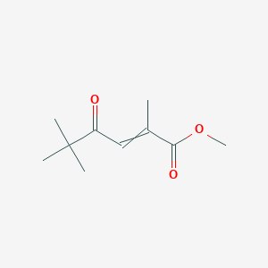 molecular formula C10H16O3 B14435267 Methyl 2,5,5-trimethyl-4-oxohex-2-enoate CAS No. 82884-49-9