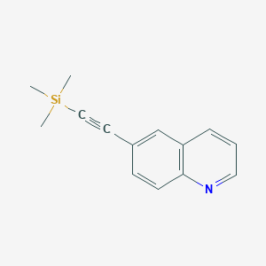 molecular formula C14H15NSi B1443534 6-((Trimethylsilyl)ethynyl)quinoline CAS No. 683774-32-5