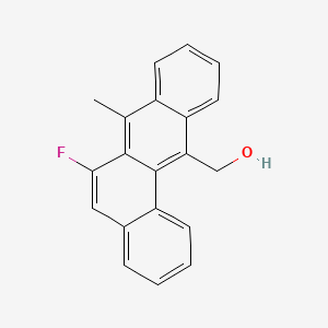 molecular formula C20H15FO B14435353 Benz(a)anthracene-12-methanol, 6-fluoro-7-methyl- CAS No. 78971-88-7