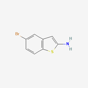 molecular formula C8H6BrNS B1443536 2-AMINO-5-BROMO-BENZO[B]THIOPHENE CAS No. 45894-06-2