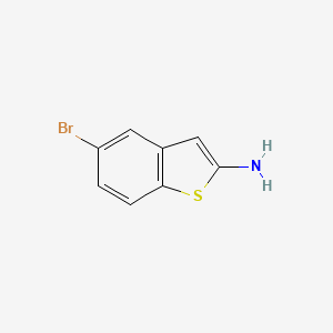 molecular formula C8H6BrNS B1443536 5-Bromobenzo[b]thiophen-2-amine CAS No. 45894-06-2