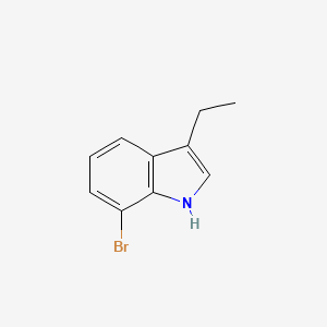 molecular formula C10H10BrN B1443537 1h-Indole,7-bromo-3-ethyl- CAS No. 1360962-55-5