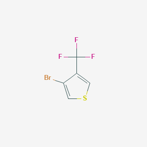 molecular formula C5H2BrF3S B1443538 3-Bromo-4-(trifluoromethyl)thiophene CAS No. 1803583-11-0