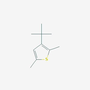 molecular formula C10H16S B14435467 Thiophene, 3-(1,1-dimethylethyl)-2,5-dimethyl- CAS No. 80243-14-7