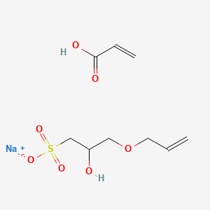 molecular formula C9H15NaO7S B14435554 Sodium;2-hydroxy-3-prop-2-enoxypropane-1-sulfonate;prop-2-enoic acid CAS No. 78266-09-8