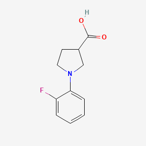 molecular formula C11H12FNO2 B1443561 1-(2-氟苯基)吡咯烷-3-羧酸 CAS No. 933726-30-8