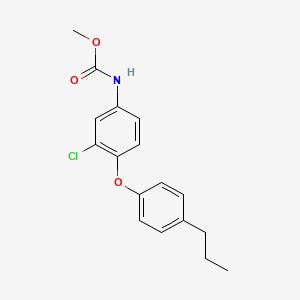 molecular formula C17H18ClNO3 B14435651 Methyl [3-chloro-4-(4-propylphenoxy)phenyl]carbamate CAS No. 80199-25-3