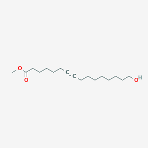 molecular formula C17H30O3 B14435669 Methyl 16-hydroxyhexadec-7-ynoate CAS No. 79162-81-5