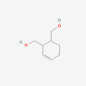 molecular formula C8H14O2 B14435677 (Cyclohex-3-ene-1,2-diyl)dimethanol CAS No. 74725-24-9