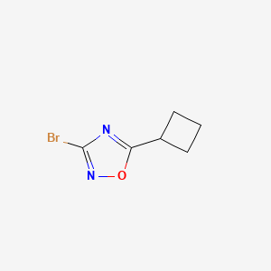 molecular formula C6H7BrN2O B1443572 3-Bromo-5-cyclobutyl-1,2,4-oxadiazole CAS No. 1359822-65-3