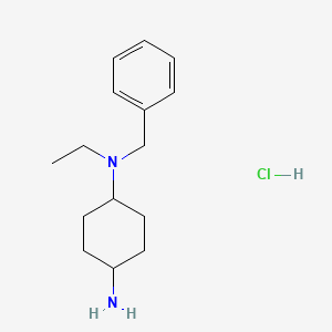 molecular formula C15H25ClN2 B1443580 N-Benzyl-N-ethyl-cyclohexane-1,4-diamine hydrochloride CAS No. 1229623-48-6