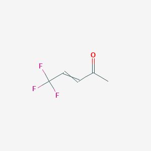 molecular formula C5H5F3O B14435839 5,5,5-Trifluoropent-3-en-2-one CAS No. 75747-61-4
