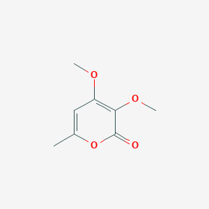 molecular formula C8H10O4 B14435896 3,4-Dimethoxy-6-methyl-2H-pyran-2-one CAS No. 75743-71-4