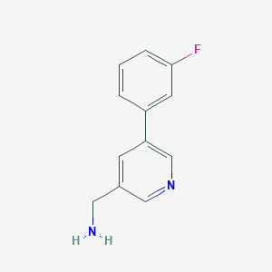 molecular formula C12H11FN2 B1443592 (5-(3-Fluorophenyl)pyridin-3-yl)methanamine CAS No. 1356110-47-8