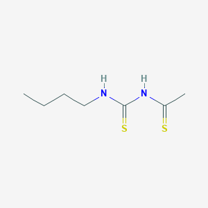 molecular formula C7H14N2S2 B14435935 N-(Butylcarbamothioyl)ethanethioamide CAS No. 79009-26-0