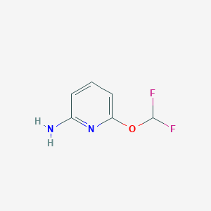 molecular formula C6H6F2N2O B1443601 6-(Difluoromethoxy)pyridin-2-amine CAS No. 1131007-43-6