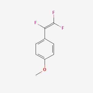 molecular formula C9H7F3O B14436021 Benzene, 1-methoxy-4-(trifluoroethenyl)- CAS No. 82907-00-4