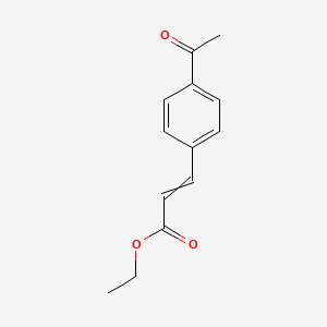 molecular formula C13H14O3 B14436061 Ethyl 3-(4-acetylphenyl)prop-2-enoate CAS No. 82989-26-2