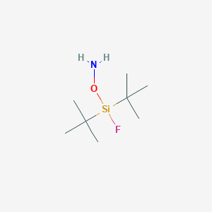 molecular formula C8H20FNOSi B14436062 O-[Di-tert-butyl(fluoro)silyl]hydroxylamine CAS No. 79129-03-6