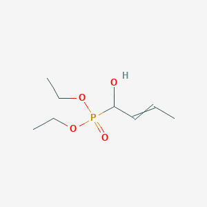 molecular formula C8H17O4P B14436093 Diethyl (1-hydroxybut-2-en-1-yl)phosphonate CAS No. 79158-11-5