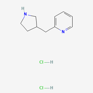 molecular formula C10H16Cl2N2 B1443611 2-(吡咯烷-3-基甲基)吡啶二盐酸盐 CAS No. 1361115-13-0