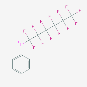 molecular formula C12H5F13I+ B14436113 Phenyl(tridecafluorohexyl)iodanium CAS No. 74061-31-7