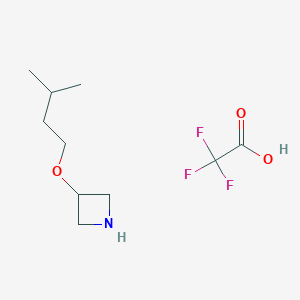 molecular formula C10H18F3NO3 B1443613 3-(Isopentyloxy)azetidinetrifluoroacetic acid salt CAS No. 1380571-74-3