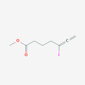 molecular formula C8H11IO2 B14436186 Methyl 5-iodohepta-5,6-dienoate CAS No. 82645-34-9