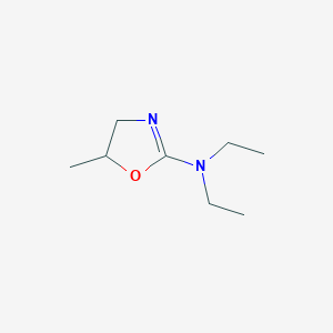 molecular formula C8H16N2O B14436246 N,N-Diethyl-5-methyl-4,5-dihydro-1,3-oxazol-2-amine CAS No. 80099-37-2
