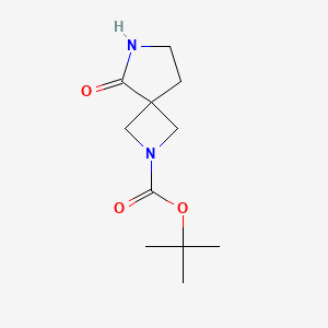 molecular formula C11H18N2O3 B1443625 Tert-butyl 5-oxo-2,6-diazaspiro[3.4]octane-2-carboxylate CAS No. 1330765-39-3
