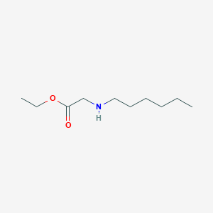 molecular formula C10H21NO2 B14436359 Ethyl 2-(hexylamino)acetate CAS No. 76991-23-6