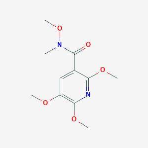 molecular formula C11H16N2O5 B1443637 N,2,5,6-tetramethoxy-N-methylnicotinamide CAS No. 1414864-06-4