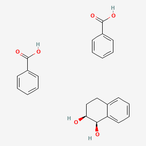 molecular formula C24H24O6 B14436429 benzoic acid;(1R,2S)-1,2,3,4-tetrahydronaphthalene-1,2-diol CAS No. 75125-39-2