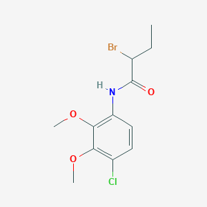 2-Bromo-N-(4-chloro-2,3-dimethoxyphenyl)butanamide